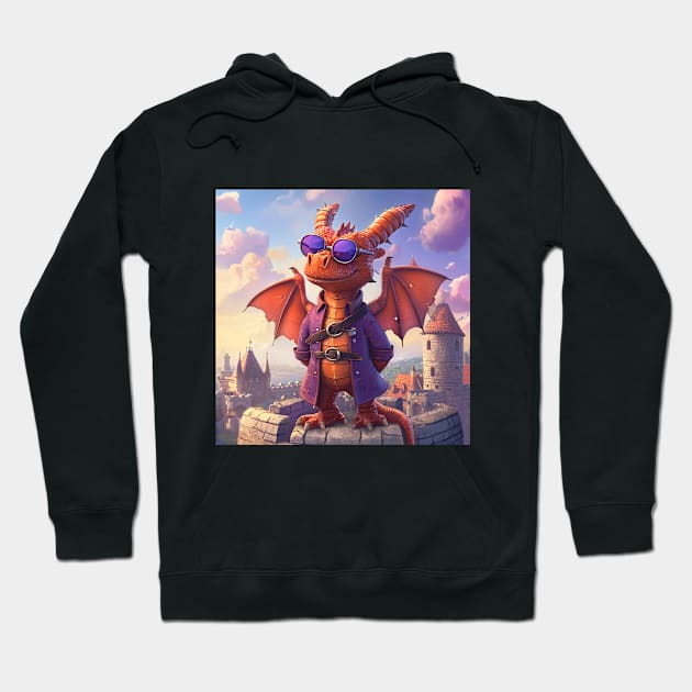 Comfy Dragon Tee – Because Dragons Are Just Rad, You Know? Hoodie by Hakubiya